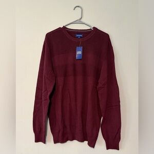 Club Room Men's Wine Red Crewneck Sweater